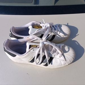 Adidas white shoes size 7 used